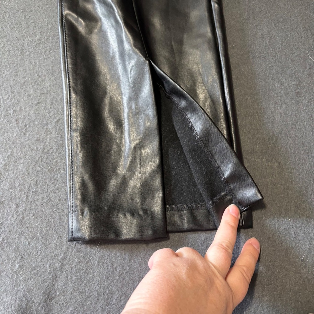Abercrombie & Fitch Vegan Leather Pants Womens 18S Whimsigoth Core 90s Magic - Picture 4 of 7